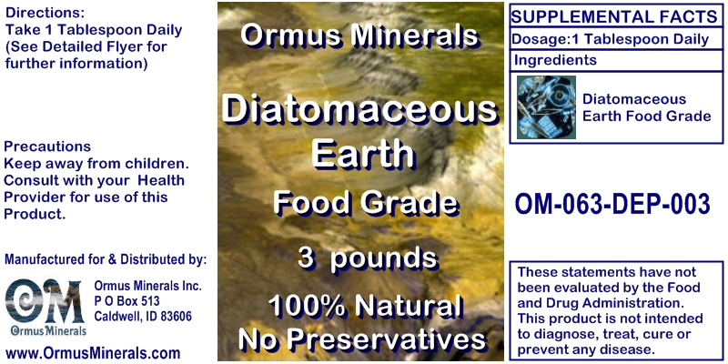 Diatomaceous Earth Food Grade