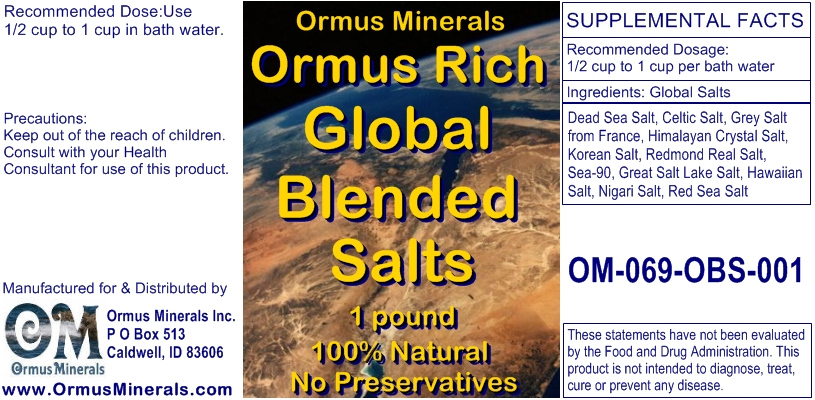 Ormus Minerals Ormus Rich Blended Salts